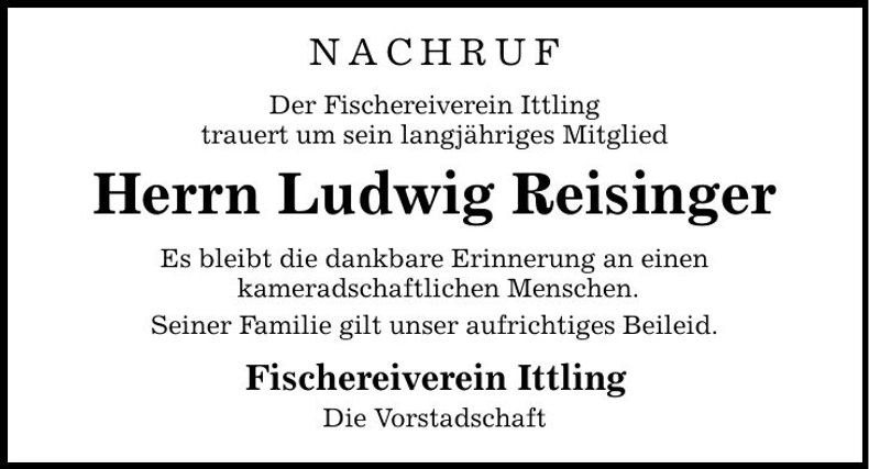 Traueranzeige Georg Schinharl