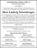 Traueranzeige Ludwig Seisenberger