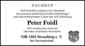 Traueranzeige Sepp Wolf