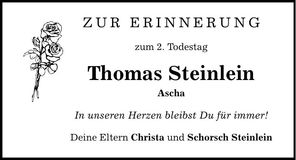 Traueranzeige Thomas Steinlein