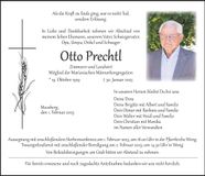 Traueranzeige Otto Prechtl