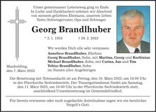 Traueranzeige Georg Brandlhuber