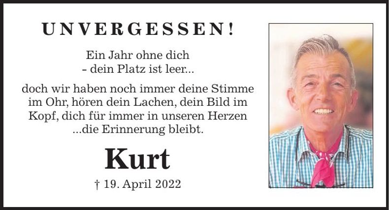 Traueranzeige Kurt Eltner