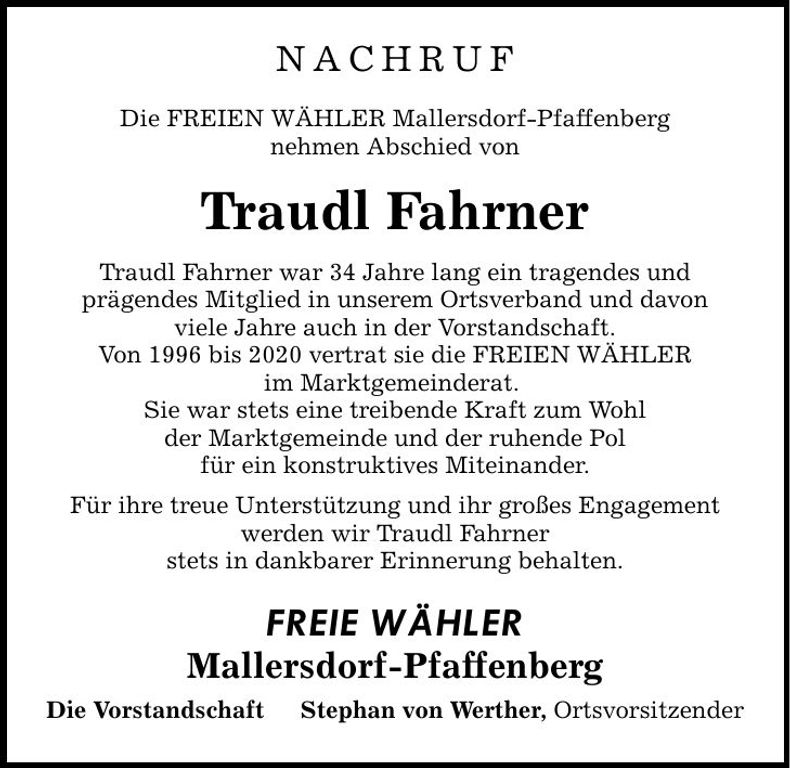 Traueranzeige Neumaier Johann
