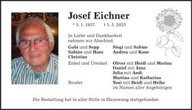 Traueranzeige Josef Eichner