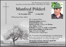 Traueranzeige Manfred Pölderl