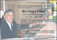 Traueranzeige Eugen Polster