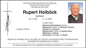 Traueranzeige Rupert Holböck