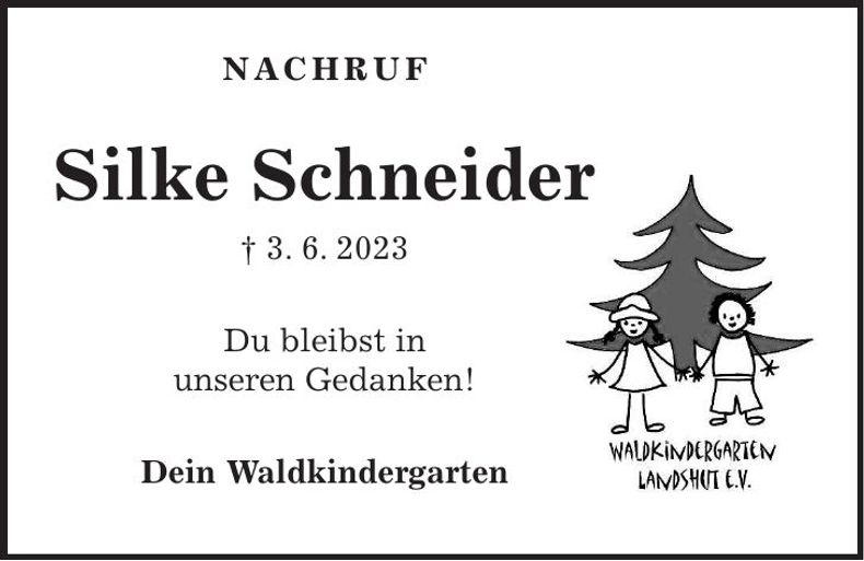 Traueranzeige Silke Schneider