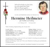 Traueranzeige Hermine Heilmeier