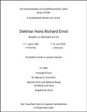 Traueranzeige Dietmar Ernst
