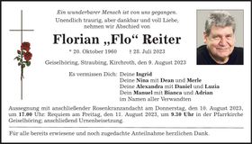 Traueranzeige Florian Reiter