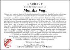 Traueranzeige Monika Vogl