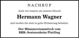 Traueranzeige Werner Anneser