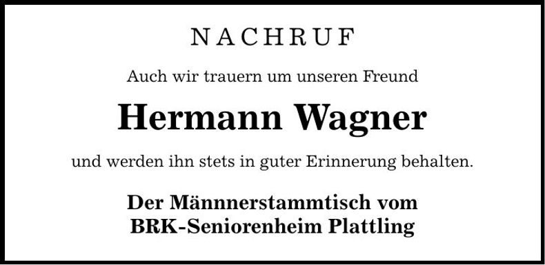 Traueranzeige Werner Anneser