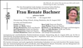 Traueranzeige Renate Bachner