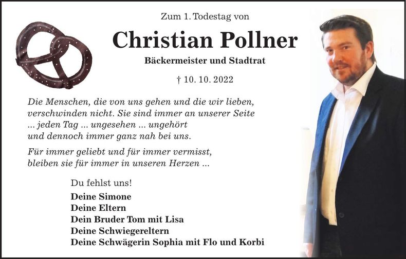 Traueranzeige Christian Pollner