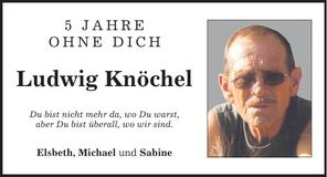 Traueranzeige Ludwig Knöchel