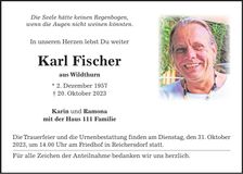 Traueranzeige Karl Fischer