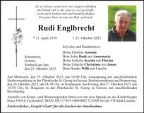 Traueranzeige Rudi Englbrecht