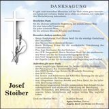 Traueranzeige Josef Stoiber