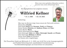 Traueranzeige Wilfried Kellner