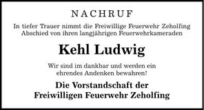 Traueranzeige Kehl Ludwig