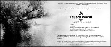 Traueranzeige Eduard Würstl