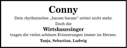 Traueranzeige Conny 