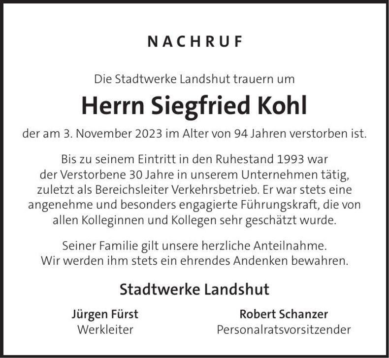 Traueranzeige .. 