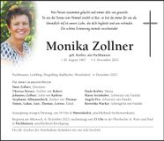 Traueranzeige Monika Zollner