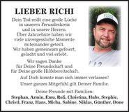 Traueranzeige Maier Richard