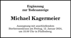 Traueranzeige Michael Kagermeier