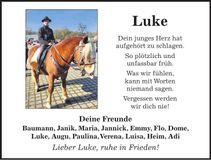 Traueranzeige Lukas Margeth