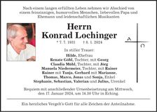 Traueranzeige Konrad Lochinger