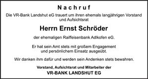 Traueranzeige Rainer Fries