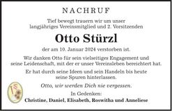 Traueranzeige Stürzl Otto