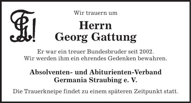 Traueranzeige Josef Limbrunner