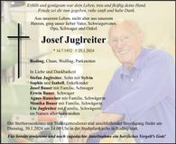 Traueranzeige Josef Juglreiter