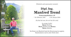 Traueranzeige Manfred Treml