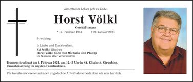 Traueranzeige Horst Völkl