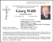 Traueranzeige Georg Wölfl