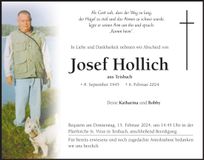 Traueranzeige Josef Hollich