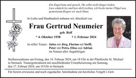 Traueranzeige Frau Neumeier