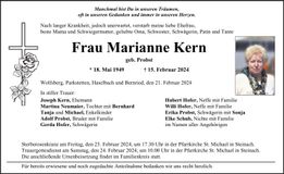 Traueranzeige Marianne Kern