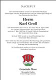 Traueranzeige Karl Groß