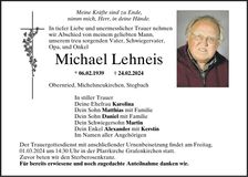 Traueranzeige Michael Lehneis