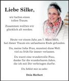Traueranzeige Silke Forster