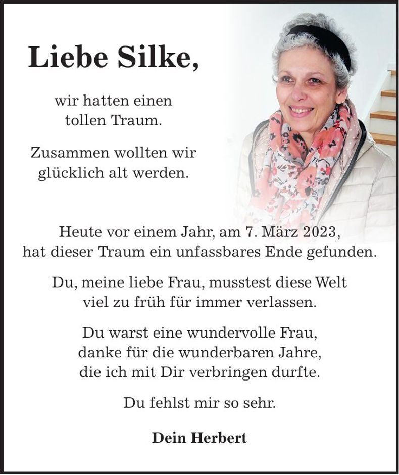 Traueranzeige Silke Forster