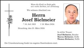 Traueranzeige Josef Bielmeier